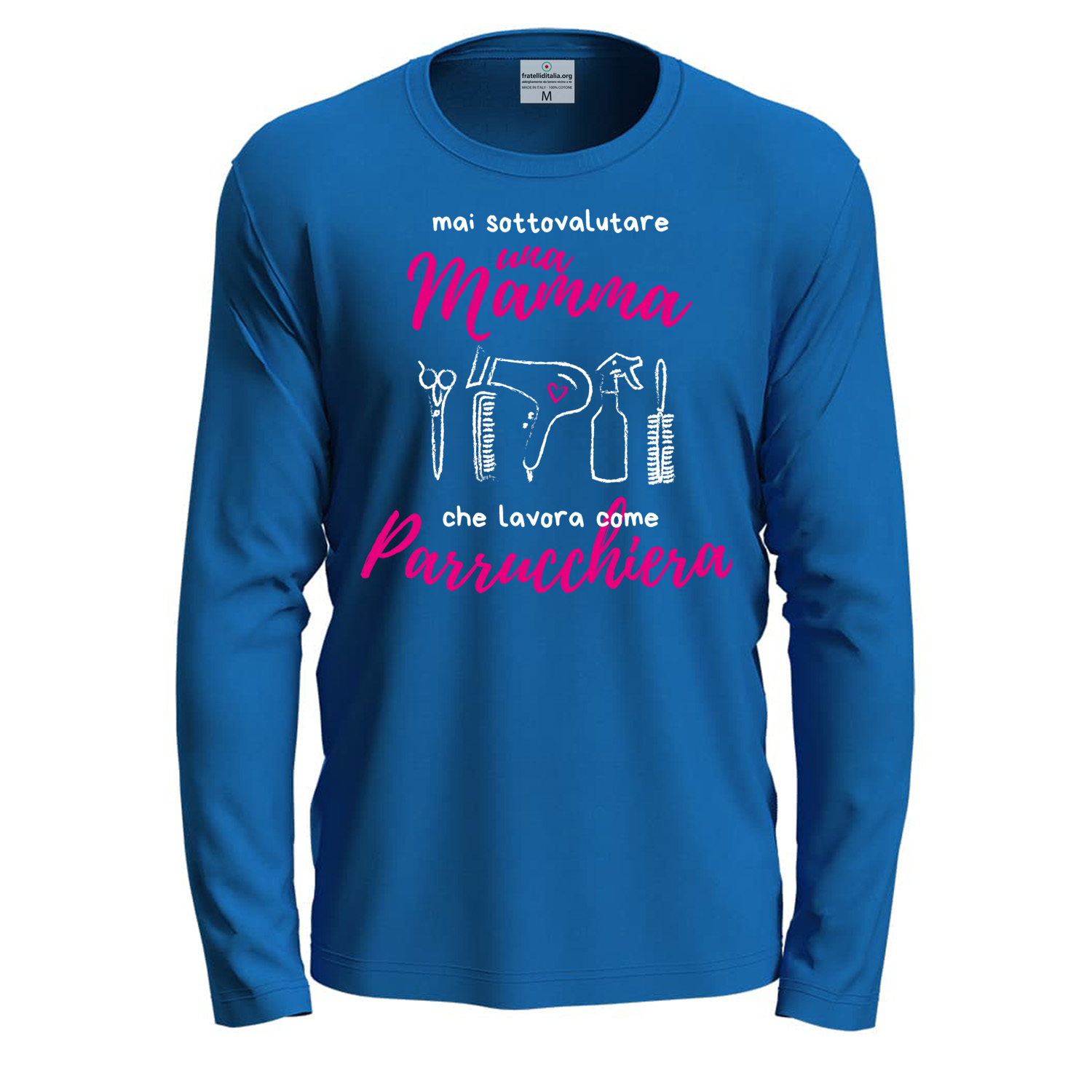 T-shirt maglia manica lunga con stampa \