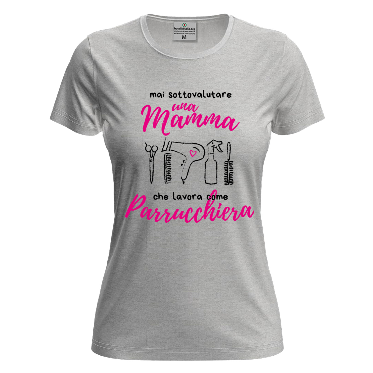 T-shirt maglia con stampa \