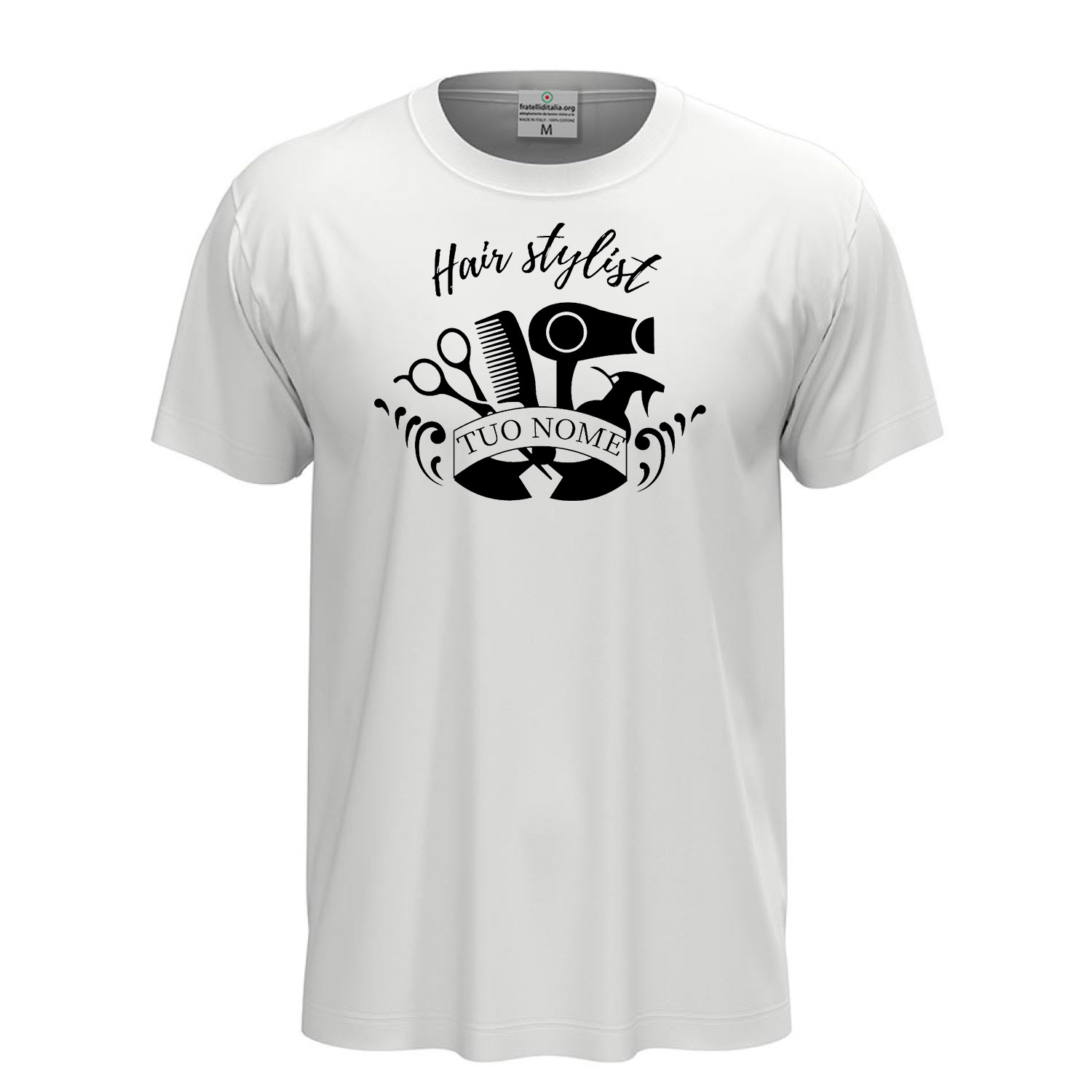 T-shirt unisex a manica corta con stampa DTF \