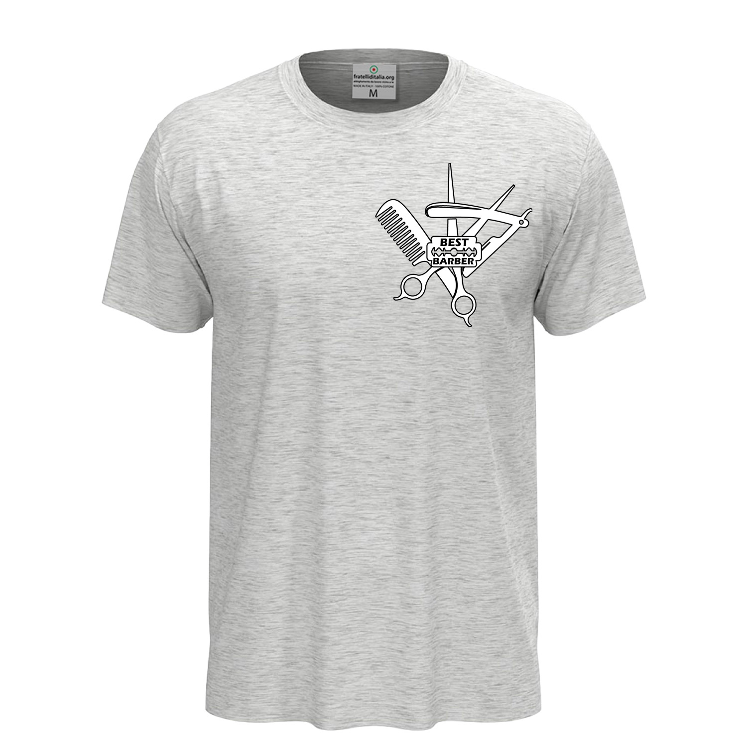 T-shirt classica unisex a manica corta con stampa DTF di qualità \