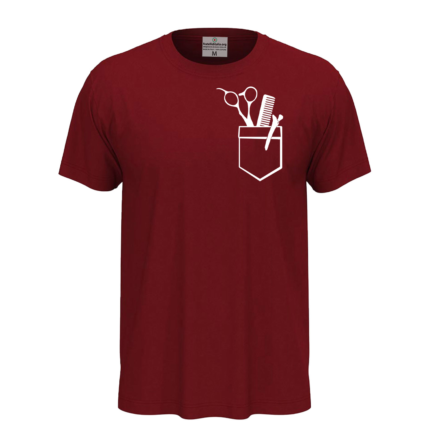 T-shirt classica unisex a manica corta con stampa DTF di qualità con stampa DTF idea regalo per barbieri e parrucchieri - Personalizzabili con nome o logo