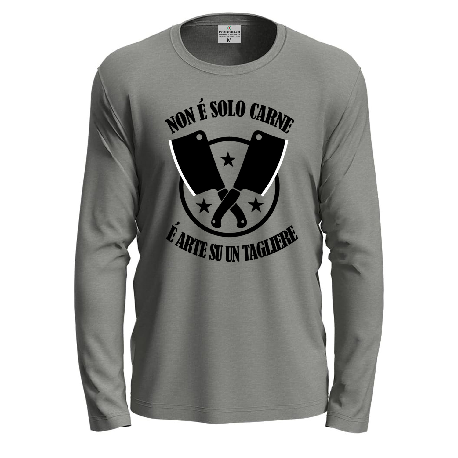 T-shirt a manica lunga con stampa DTF \