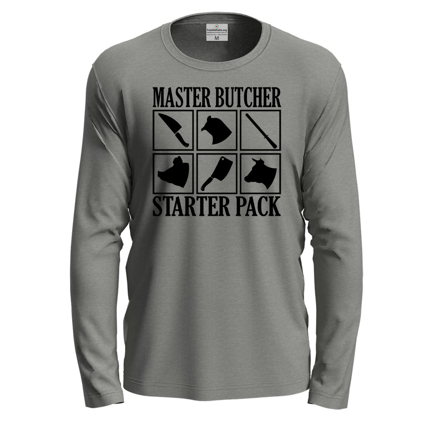 T-shirt a manica lunga con stampa DTF \