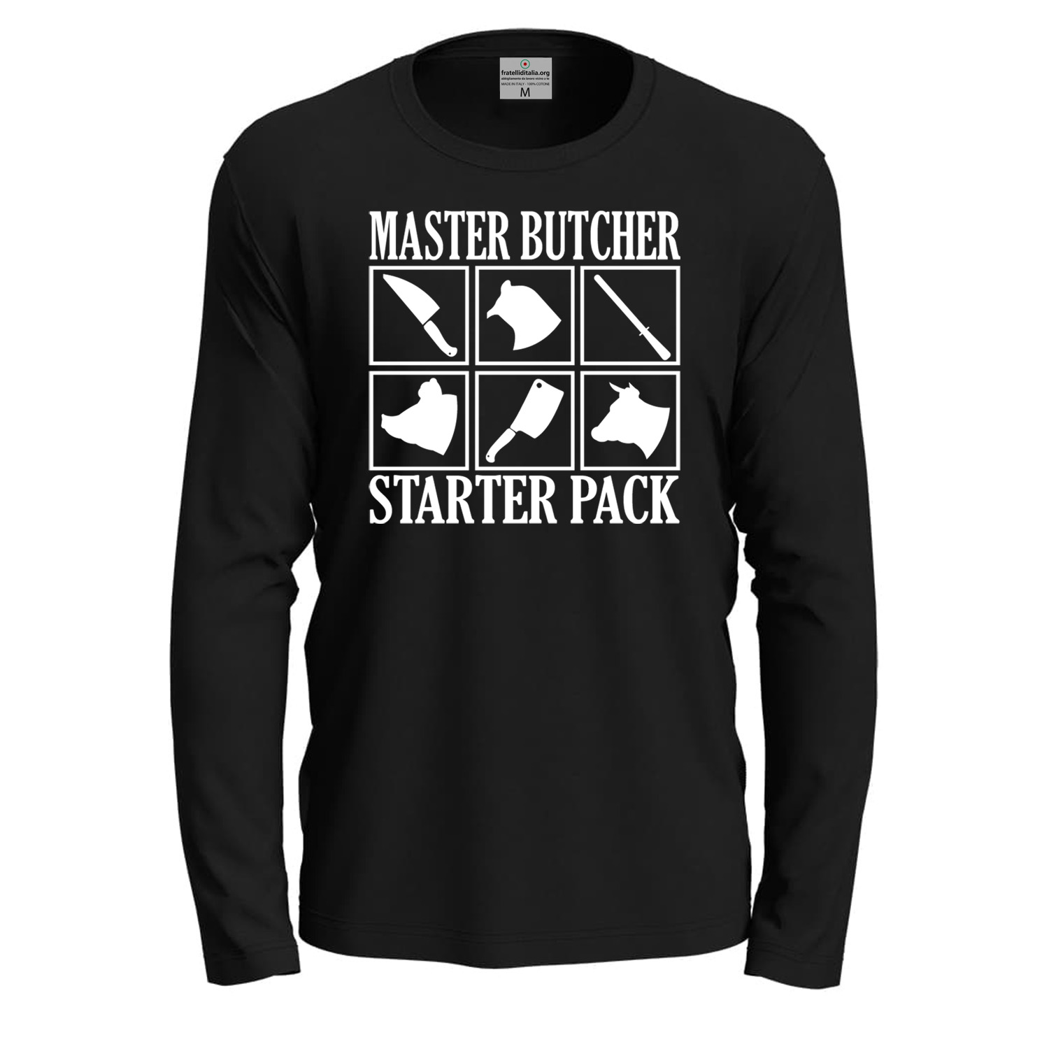 T-shirt a manica lunga con stampa DTF \