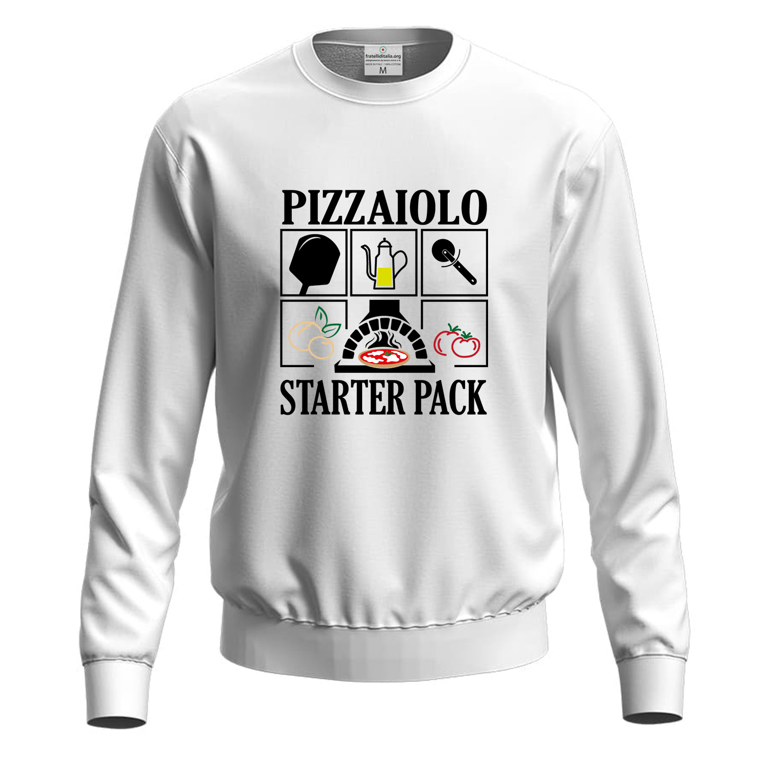 Felpa maglia con stampa digitale DTF \