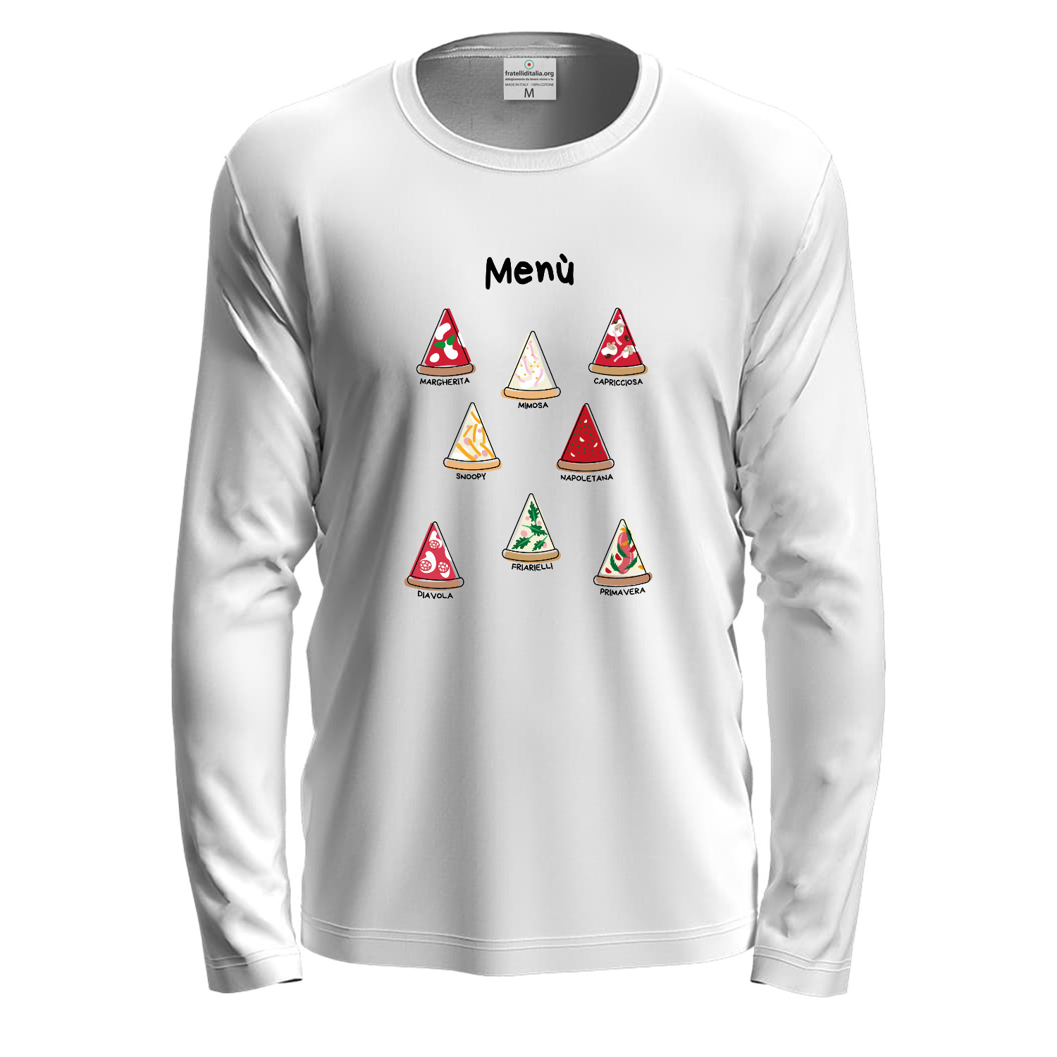 T-shirt a manica lunga con stampa DTF \