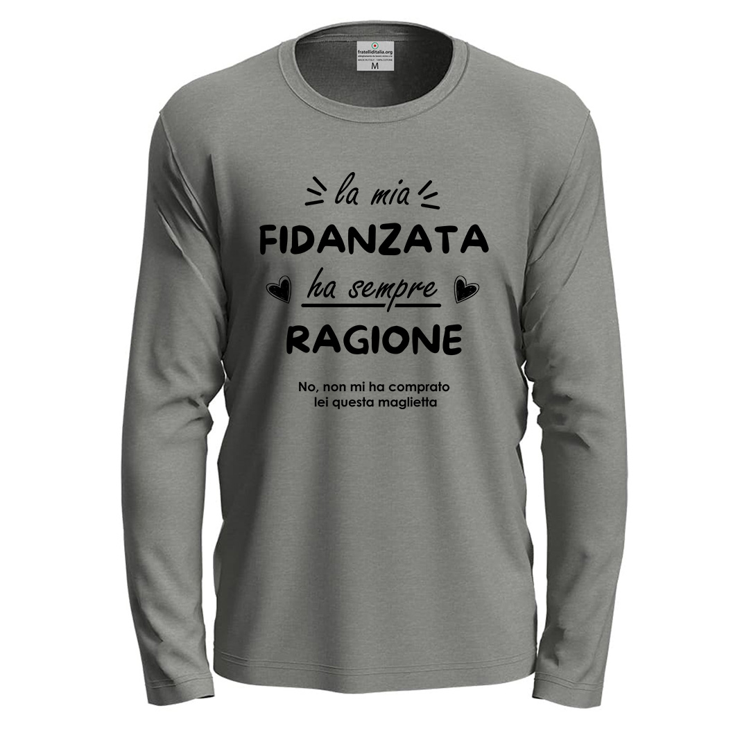 T-shirt a manica lunga con stampa \