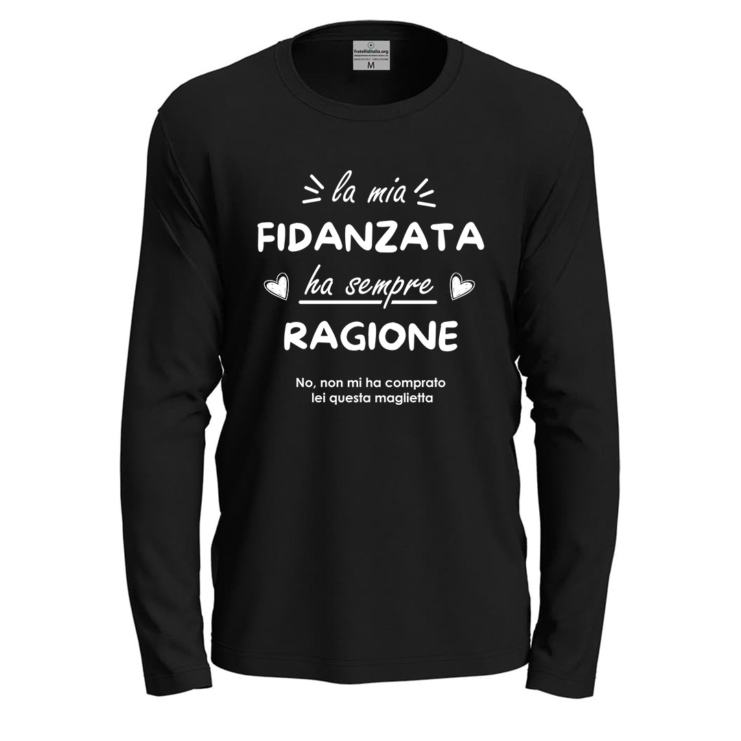 T-shirt a manica lunga con stampa \