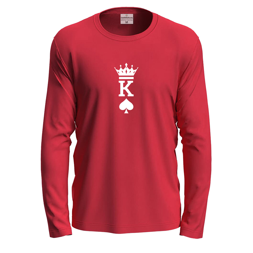 T-shirt a manica lunga con stampa \