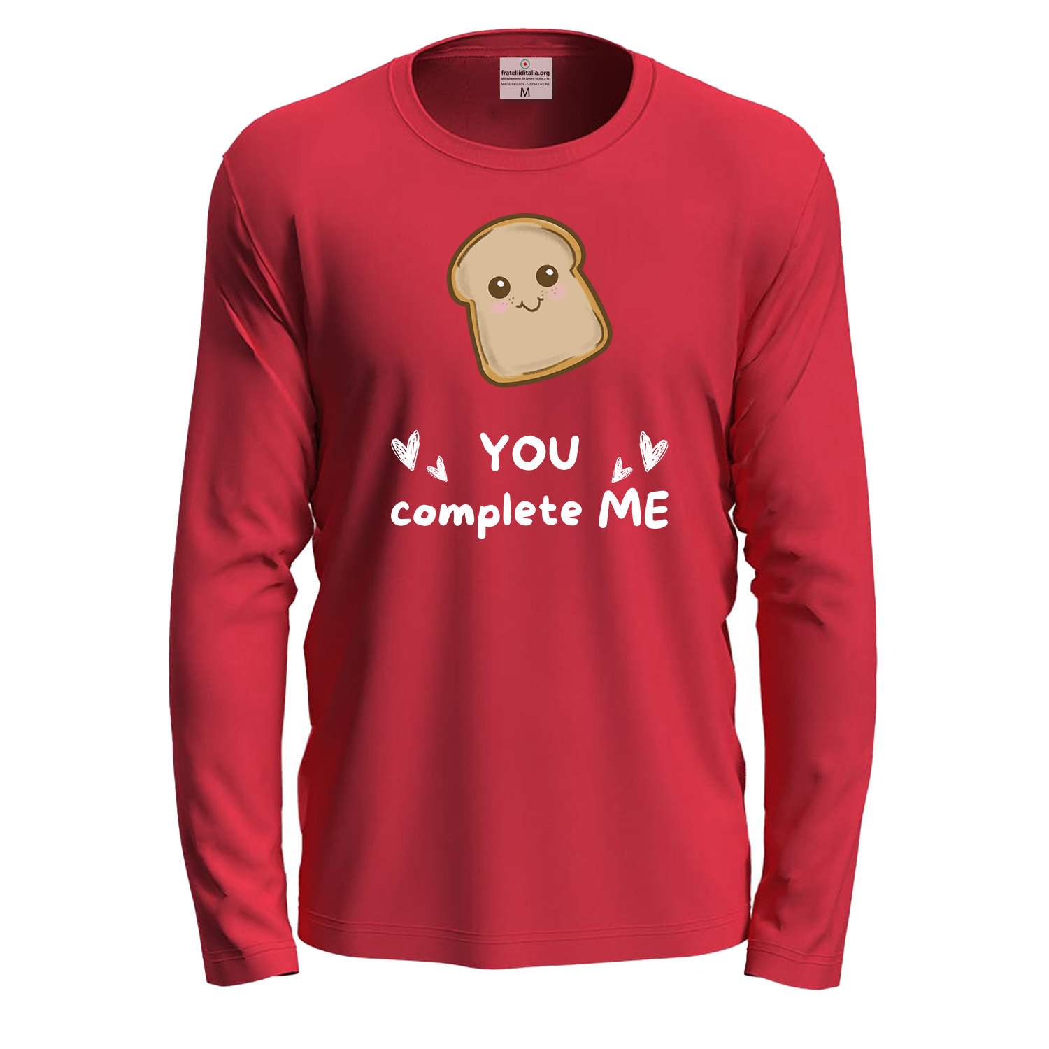 T-shirt a manica lunga con stampa DTF \