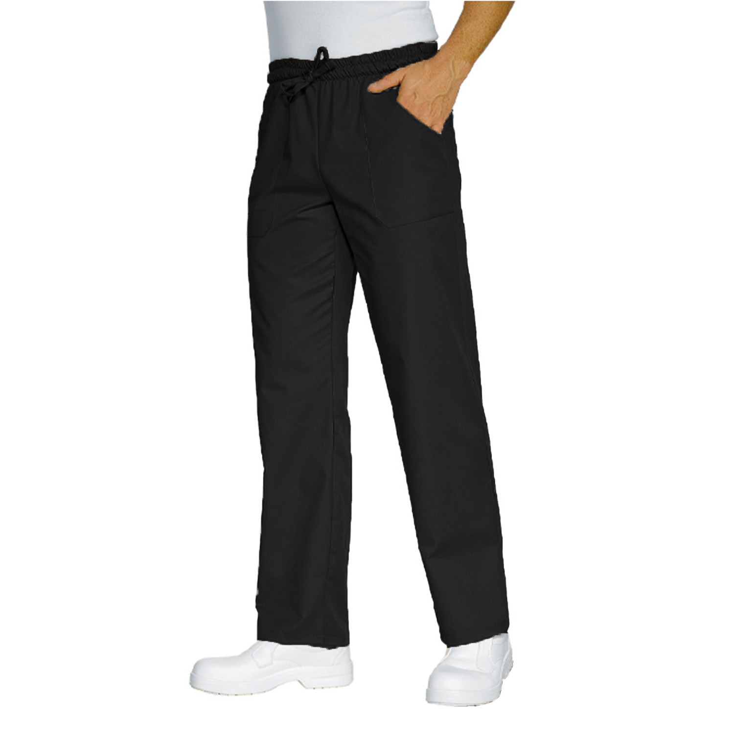 Pantalone pantalaccio da lavoro con elastico e cucina panetteria laccio made in italy estetista infermiere oss- Personalizzabile con il tuo logo