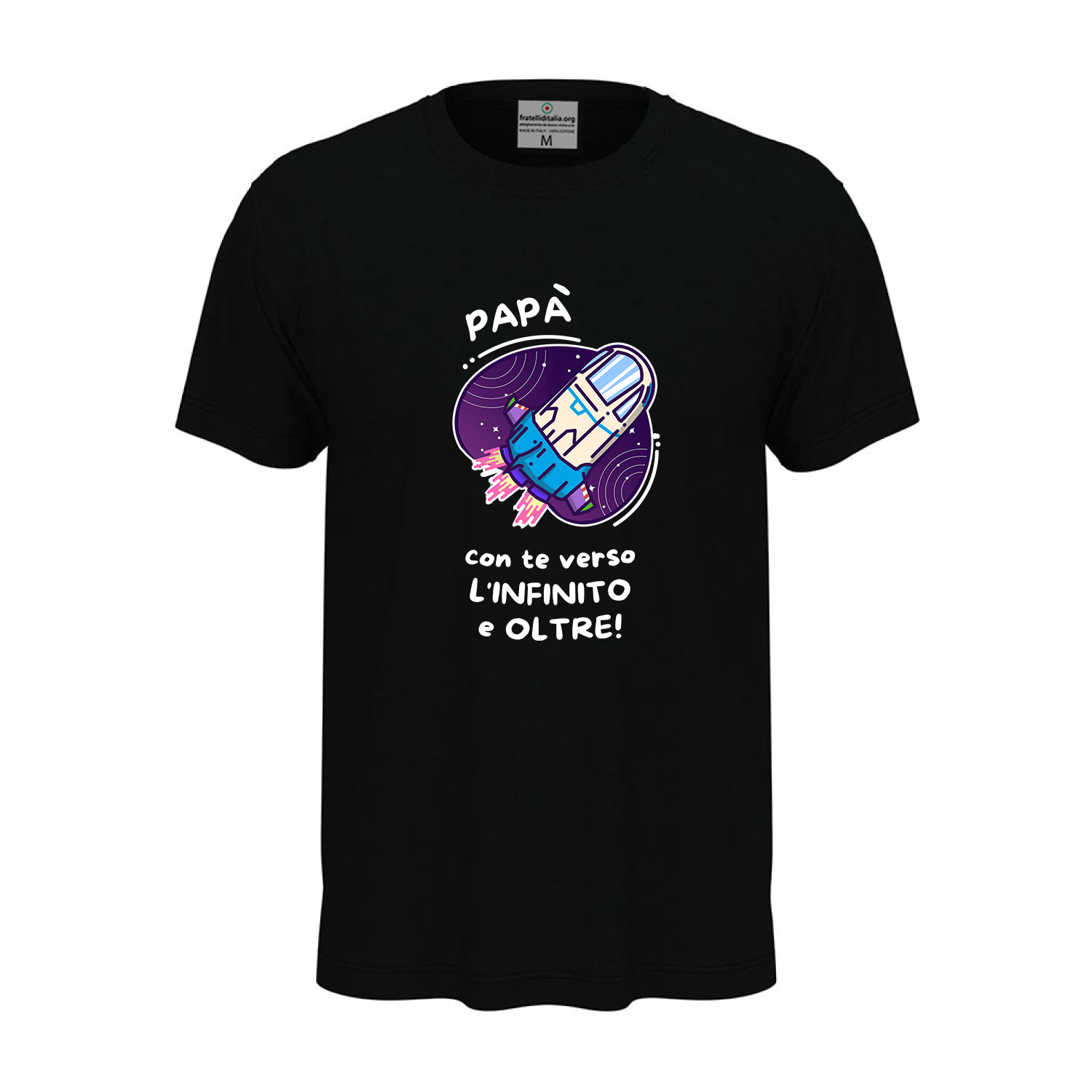 T-shirt classica unisex a manica corta con stampa \