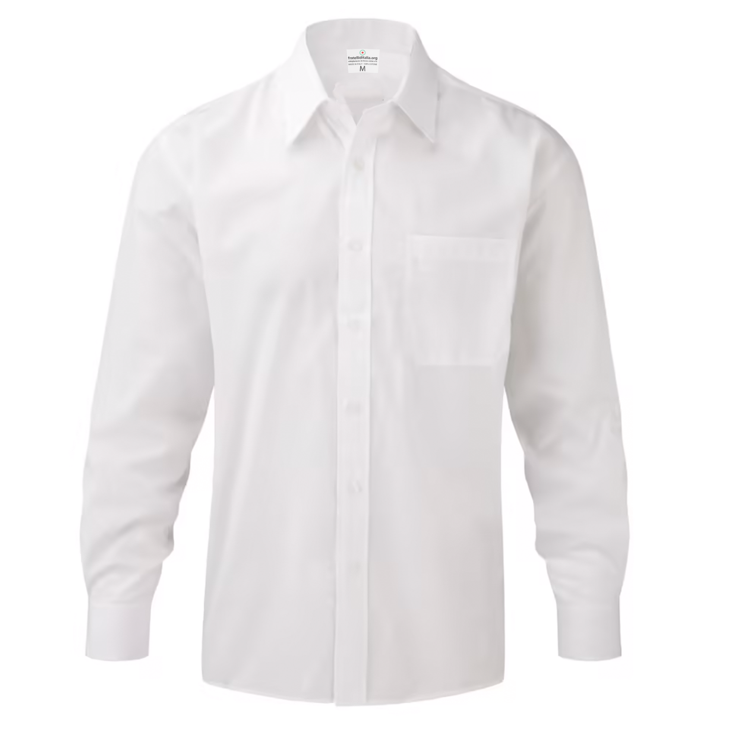 Camicia a manica lunga con taschino – Resistente e professionale ideale come abbigliamento da lavoro, divisa da ristorazione e divise aziendali.