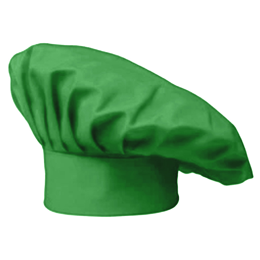 Cappello cuoco chef ristorazione cucina pizzaiolo pizzeria cotone colore bianco - Personalizzabile con il tuo logo