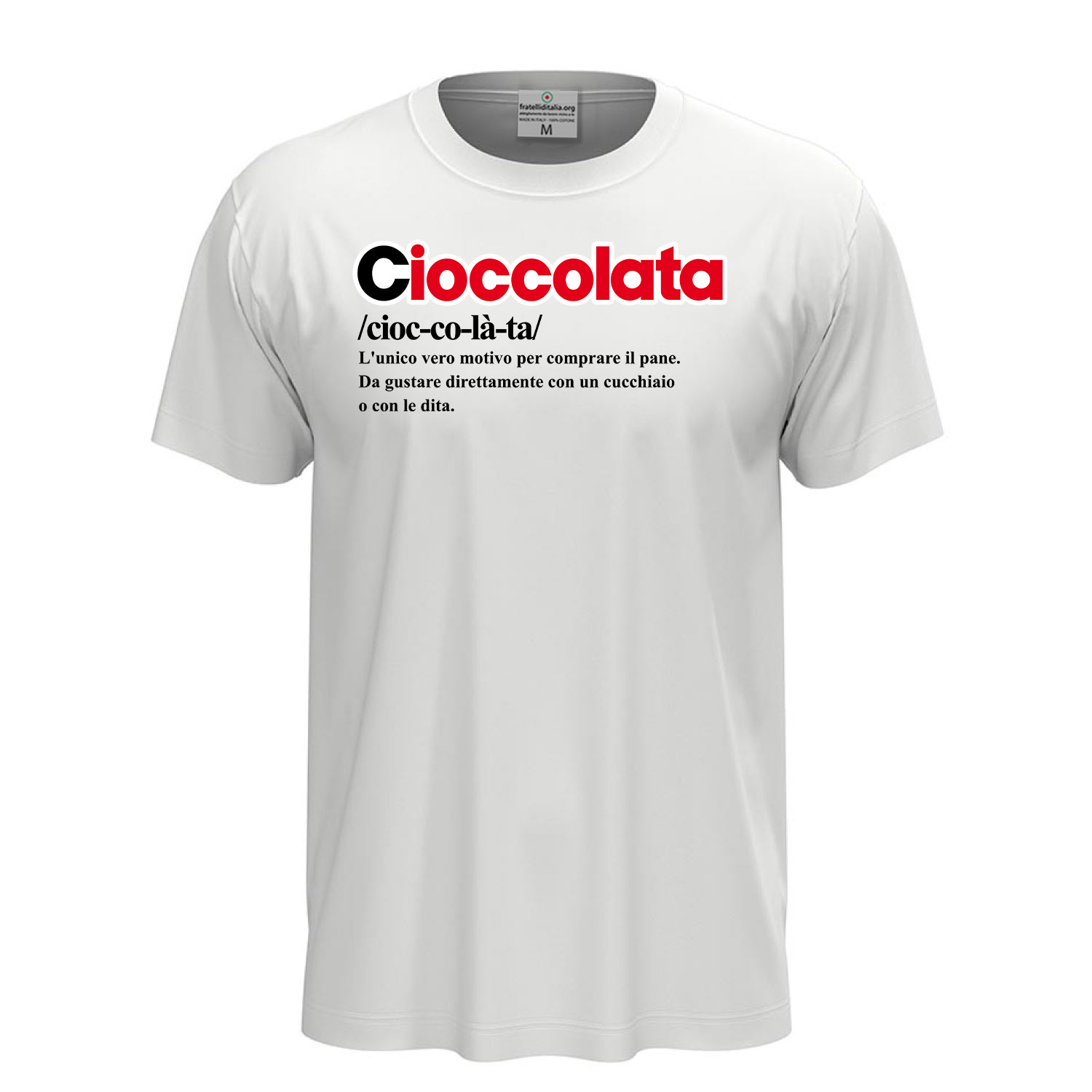 T-shirt maglia unisex a manica corta con stampa \