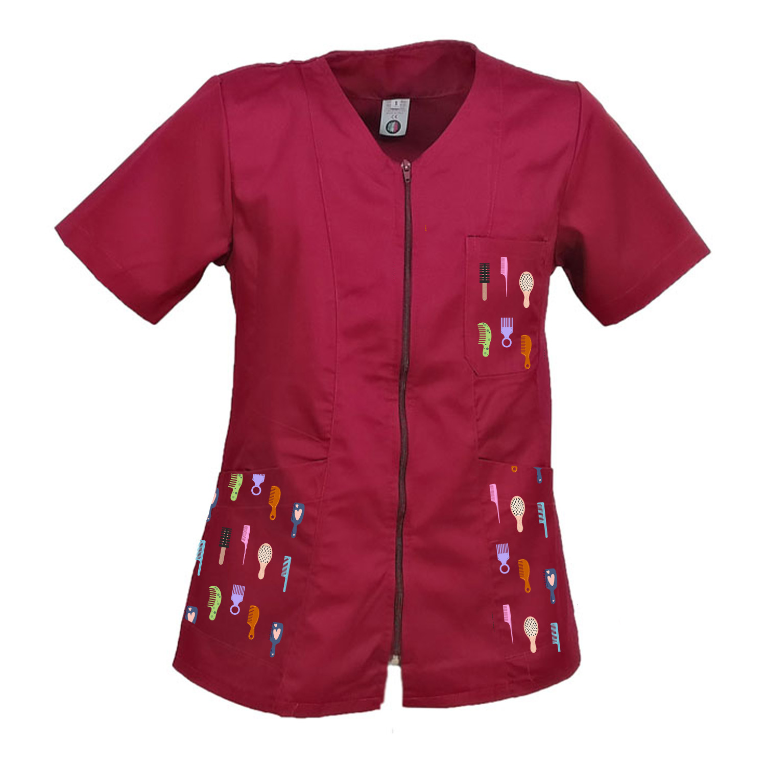 Divisa da Lavoro Donna Estetista Camice e Pantaloni Personalizzabili con Logo