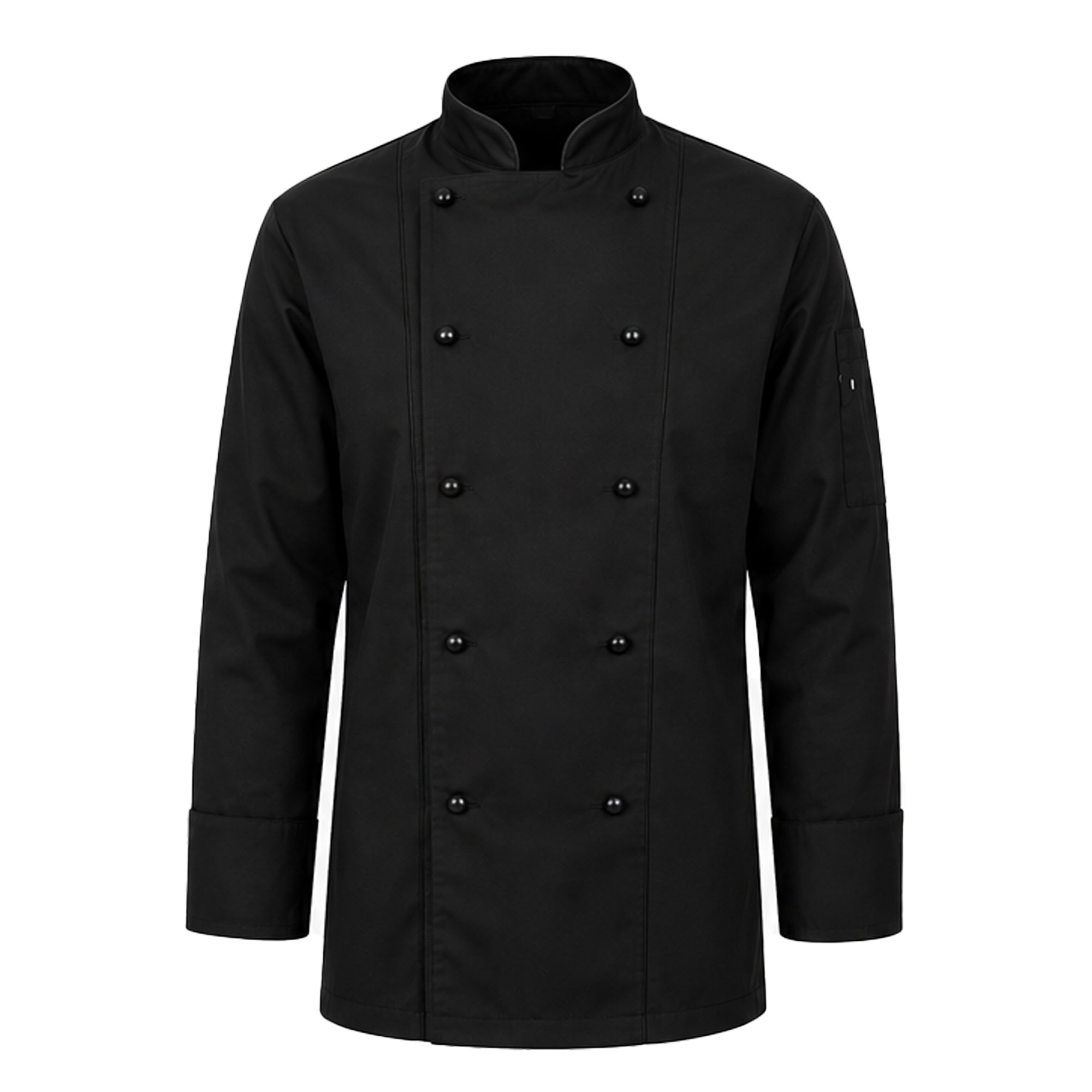 Giacca casacca da cuoco chef cotone nera ristorante serale elegante gala cucina - Personalizzabile con il tuo logo