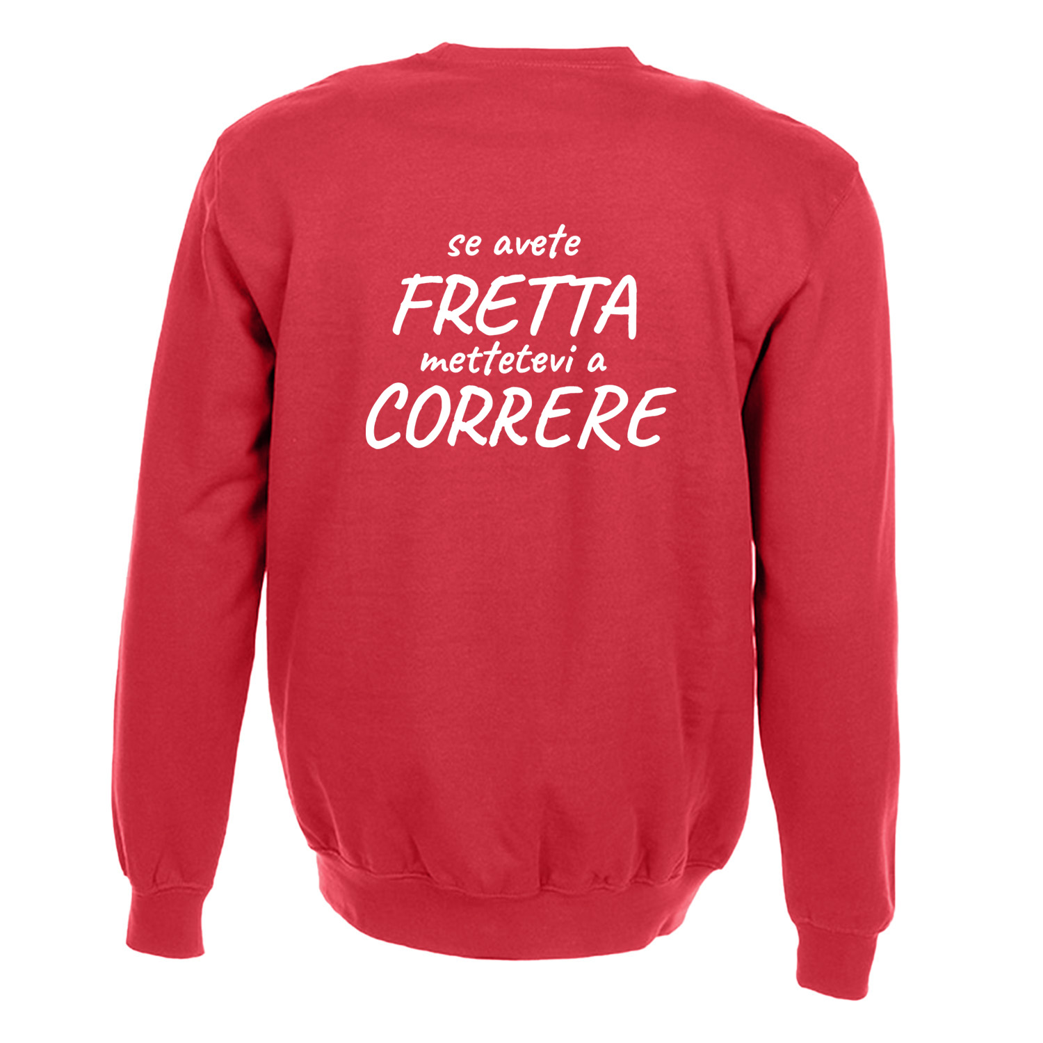Felpa unisex per barista con stampa sul retro DTF mettetevi a correre idea regalo uomo donna