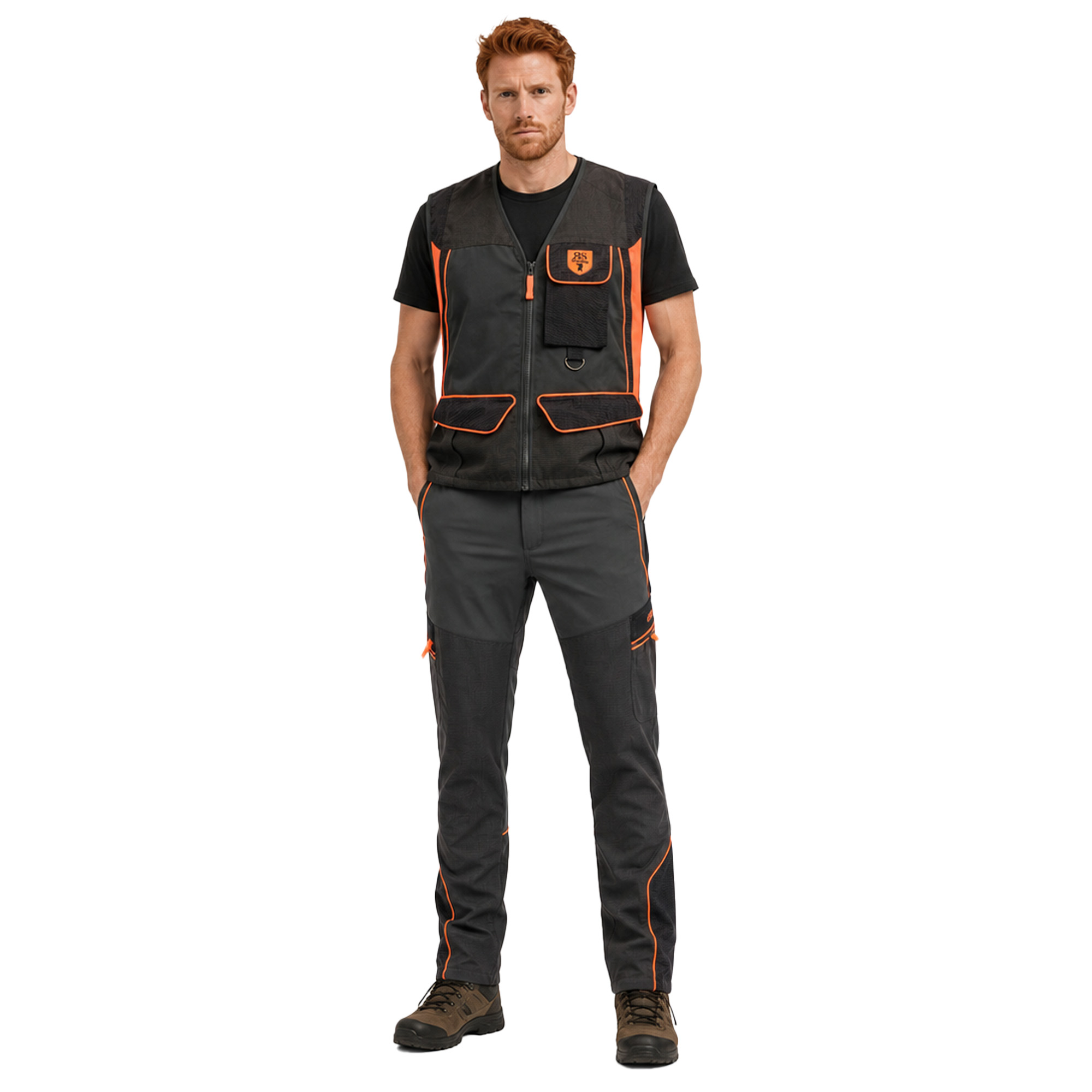 Completo da Caccia con Gilet Tecnico Antirovo e Pantalone Elasticizzato Impermeabile