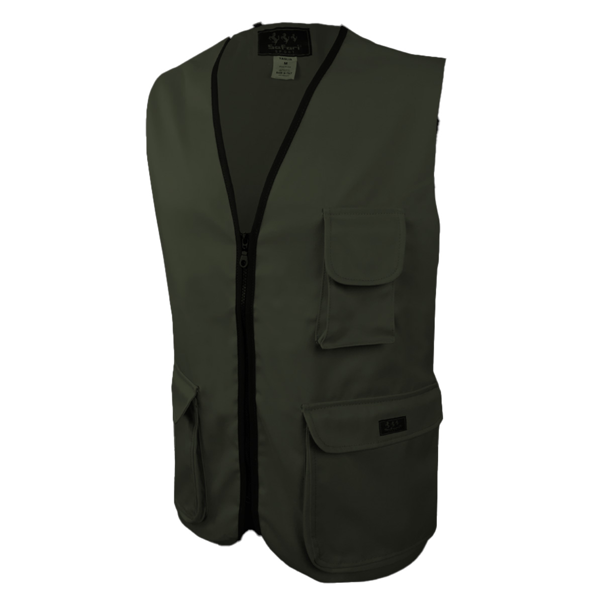 Gilet smanicato alta visibilita\' policotone sicurezza lavoro uomo arancione