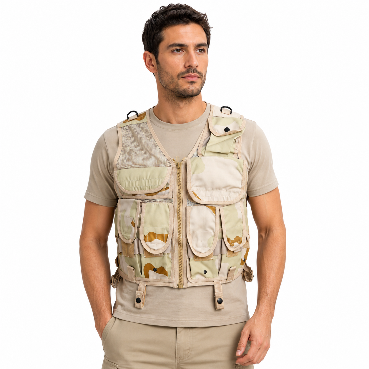 Gilet tattico bearing m16 softair airsoft tactical regolabile tasche proiettili
