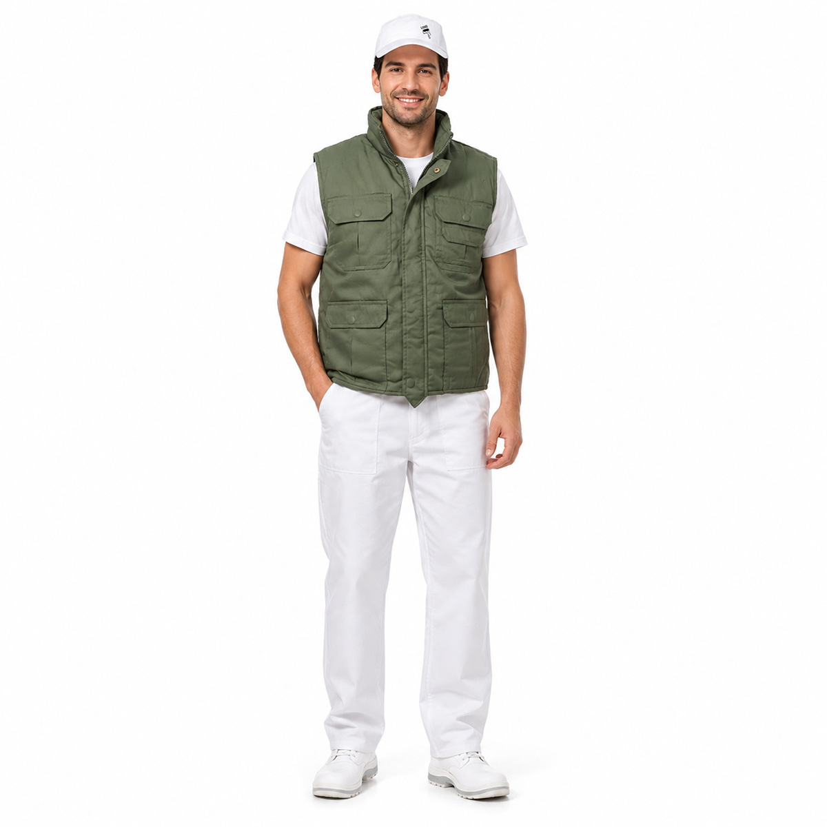 Kit imbianchino composto da Gilet Pantalone e Cappello per i professionisti