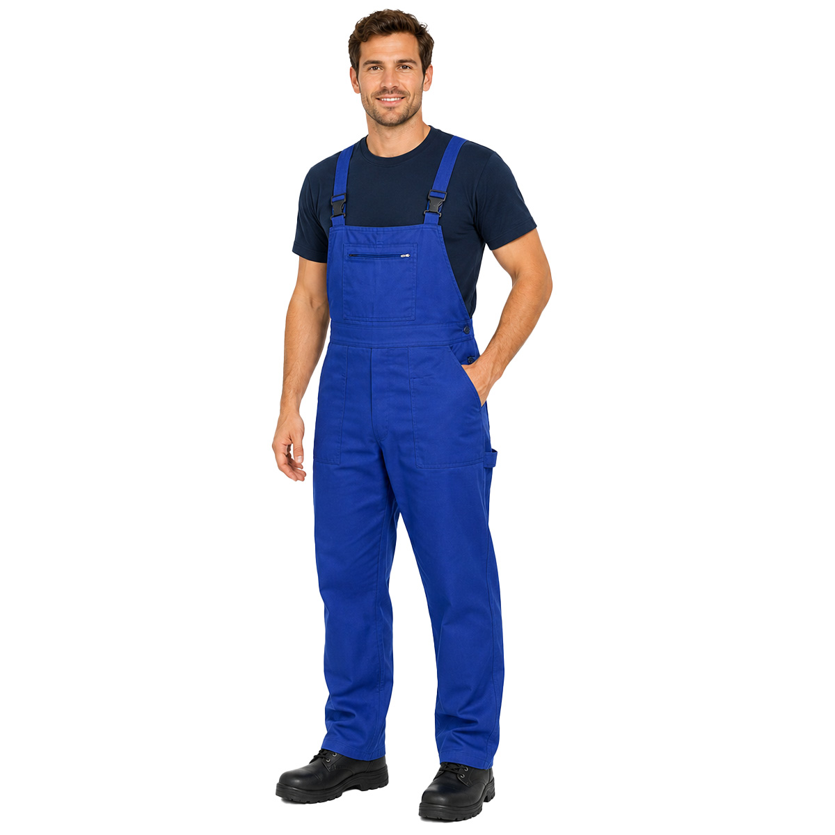 Kit da lavoro Polo T-shirt e salopette per carrozzieri elettricisti falegnami gommisti idraulici e meccanici Include