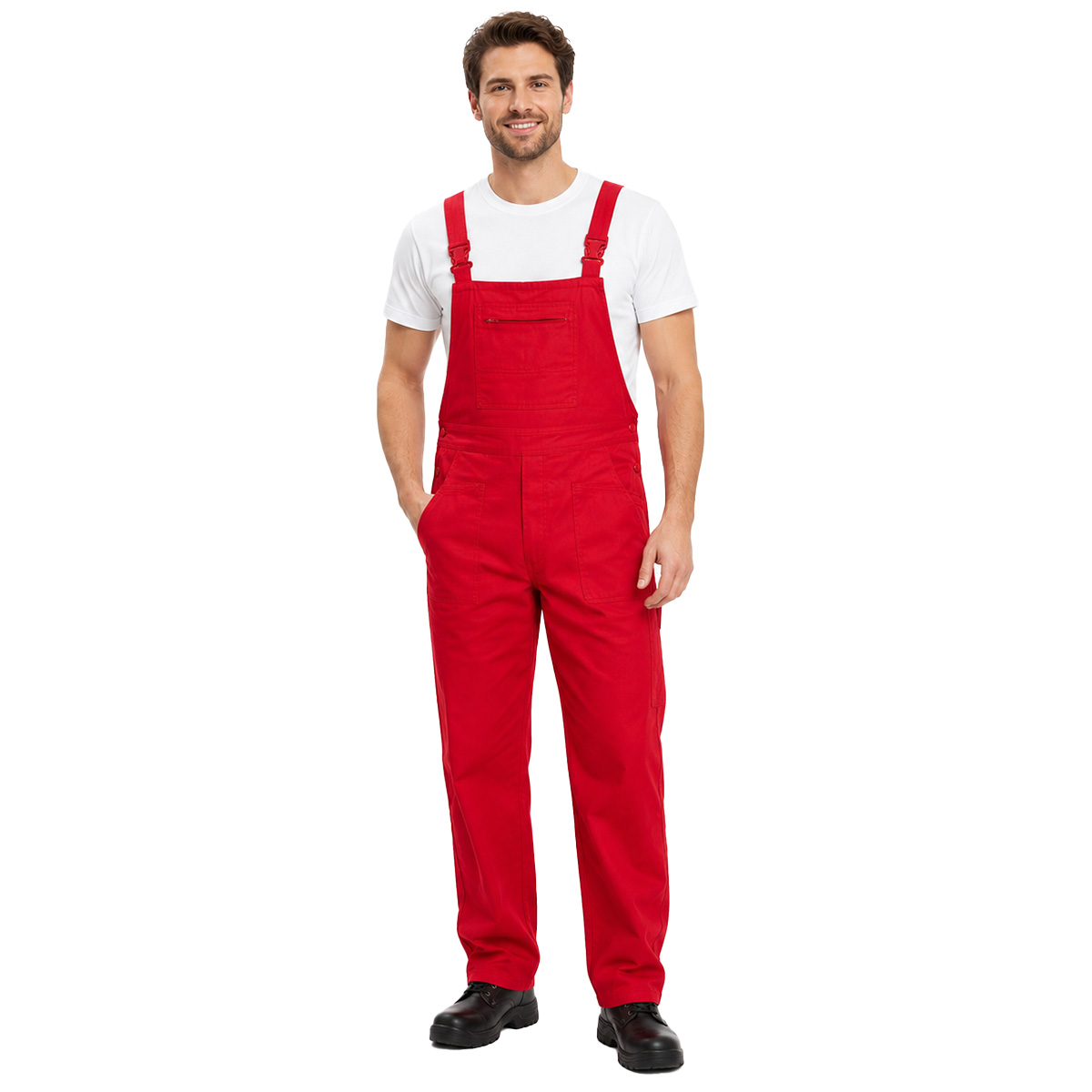 Kit da lavoro Polo T-shirt e salopette per carrozzieri elettricisti falegnami gommisti idraulici e meccanici Include