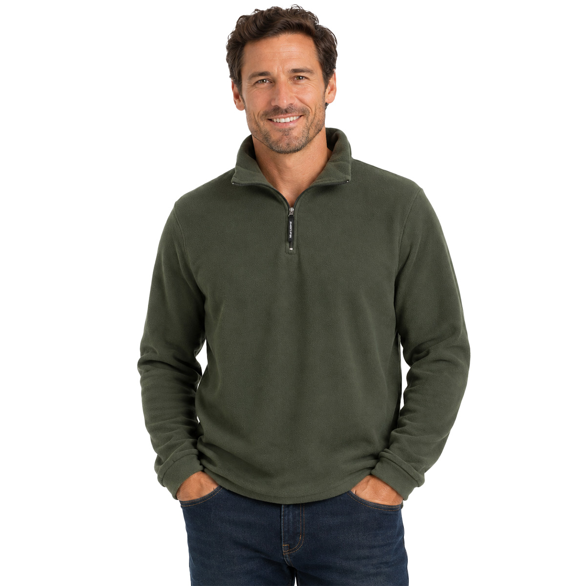 Felpa maglia maglione uomo pile zip mimetico caldo caccia neve invernale - Personalizzabile con il tuo logo