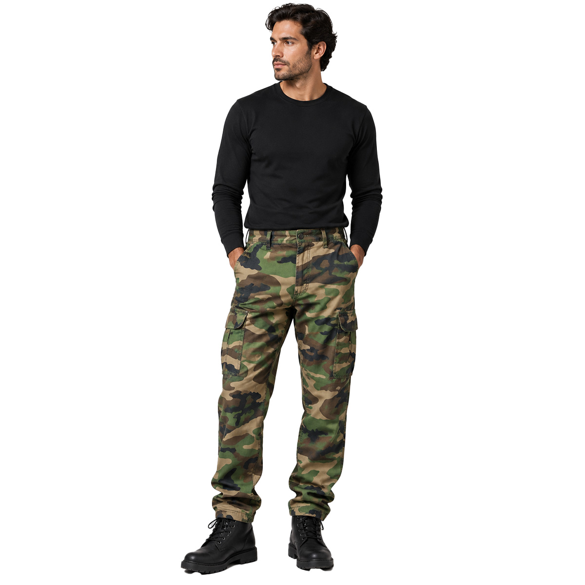 Pantalone bdu colore blu militare mimeticobianco nero uomo soft air