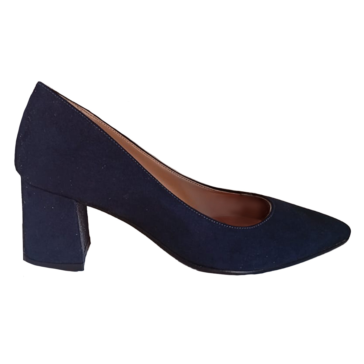 Women\'s LUNA dress shoe made in Italy with a medium heel in faux leather with a leather lining, available in various colors.