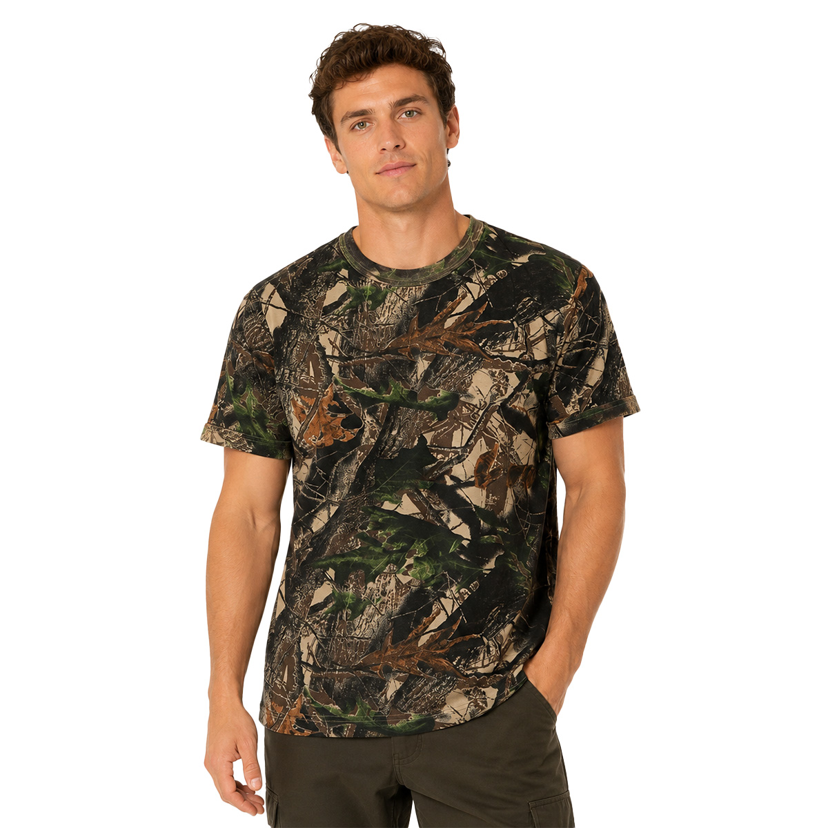 Maglia t shirt maglietta mezze maniche corte caccia pesca sportiva uomo estiva