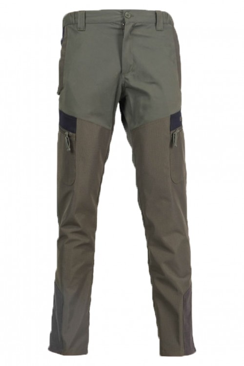 Pantalone pantaloni antistrappo elasticizzato teflon rinforzi caccia moto pesca