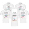 5 x Maglia polo da uomo per lavoro taglie da S a XXL vari colori