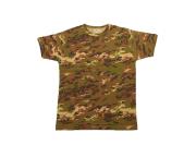 T-shirt militare vegetata italiana in cotone soft air