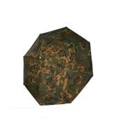 Parapluie dÃ´me berger nylon camouflage vert avec manche en bois lourd