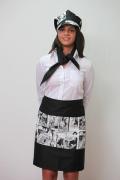 Apron paravanti short maid room kitchen dining pizzeria cotton