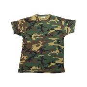 T-shirt maglia maglietta girocollo mezze maniche mimetica camouflage uomo