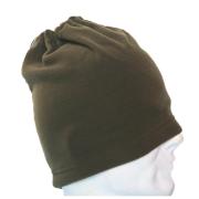 Neck warmer fleece with lace winter snow hat green blue