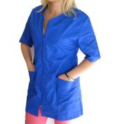 Camice casacca estetista parrucchiera centro estetico massaggi lavoro zip cotone - Personalizzabile con il tuo logo