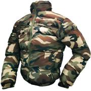 Abajo chaqueta de bombardero de abajo chaqueta acolchada de invierno de la nieve de los hombres collar de camuflaje - Personalizzabile con il tuo logo