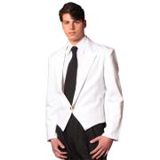 Jacket white hall short waiter working the restaurant, elegant hotel bar, gala