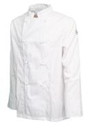 Jacke mantel von koch kÃ¼chenchef baumwolle mit weiÃen druckknÃ¶pfen aufgeteilt klassische xs bis xxl