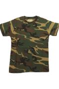 T-shirt t-shirt maille camouflage bÃ©bÃ© garÃ§on fille coton sport
