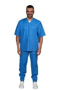 Full uniform of a hospital nurse, health clinic, various colors pure cotton - Personalizzabile con il tuo logo