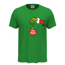 T-Shirt maglia Natalizia Unisex Stampa Tema Festivo mezze maniche Buon Natale co