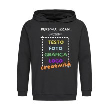 Felpa con cappuccio Unisex Classica Felpata - Personalizzabile