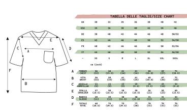 Casacca ospedaliera in cotone scollo V dottore infermiere ve