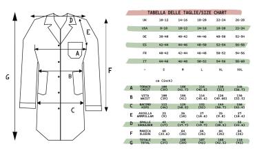 Camice lavoro estetista scuola maestra nail parrucchiera est