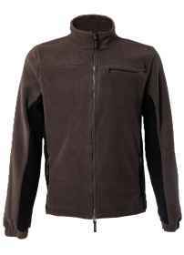 Maglione maglia Pile termico made in italy con mezza zip abbigliamento caccia
